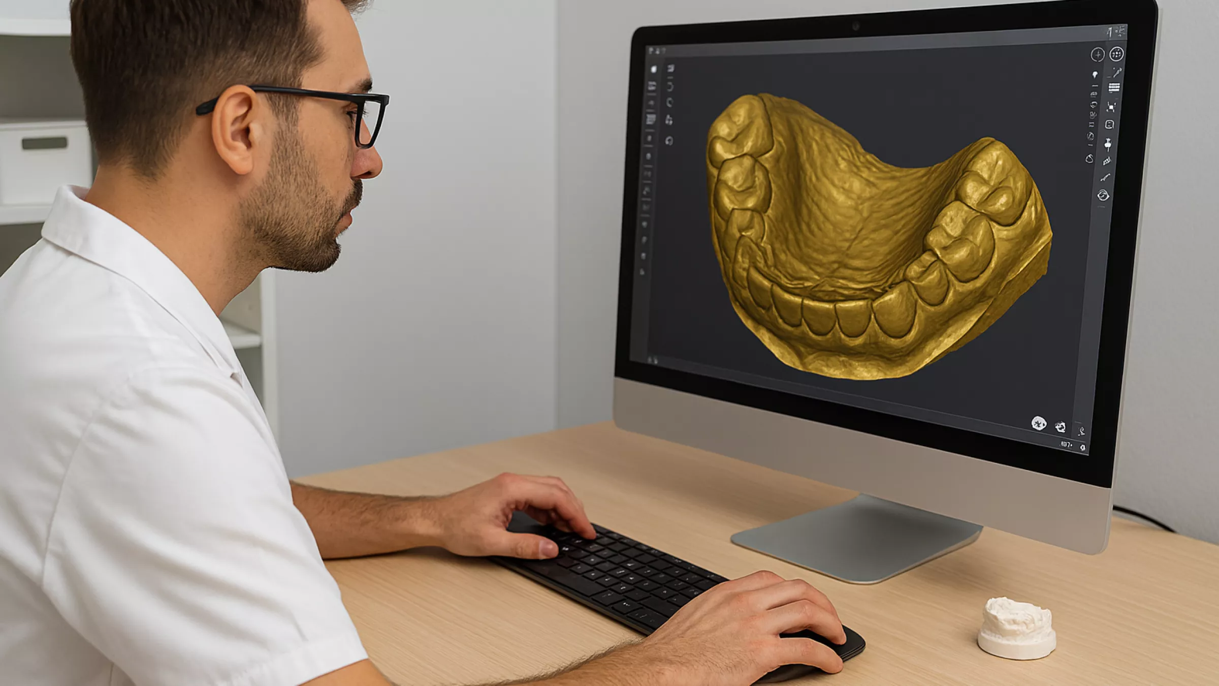 technicien qui est devant son ordinateur